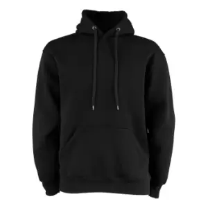 Tee Jays Mens Hooded Cotton Blend Sweatshirt (M) (Black)