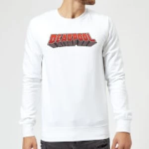 Marvel Deadpool Logo Sweatshirt - White - S