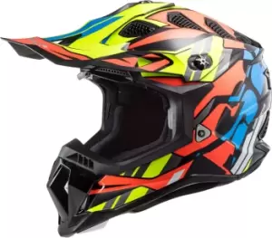 LS2 MX700 Subverter Evo Rascal Motocross Helmet, multicolored, Size 2XL, multicolored, Size 2XL