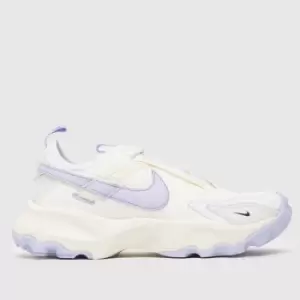 Nike Tc 7900 Premium Trainers In White & Purple