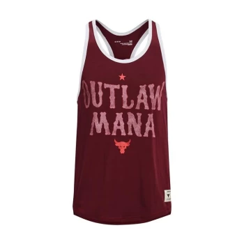 Under Armour Project Rock Outlaw Mana Tank Top Mens - League Red