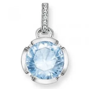 THOMAS SABO Sterling Silver Signature Light Blue Cubic Zirconia...