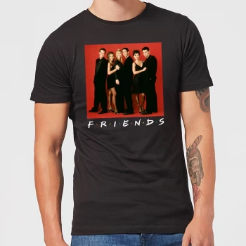 Friends Character Pose Mens T-Shirt - Black - 3XL - Black