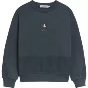 Calvin Klein Jeans Reversed Terry Sweatshirt - Blue