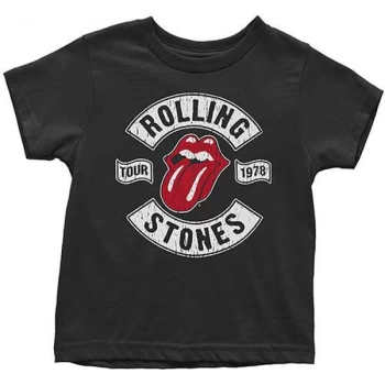 The Rolling Stones - US Tour 1978 Kids 2 Years T-Shirt - Black