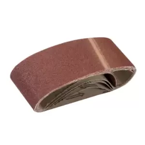 Silverline Sanding Belts 60 x 400mm 5pk 80 Grit 635329