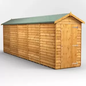 20X4 Power Overlap Apex Windowless Shed