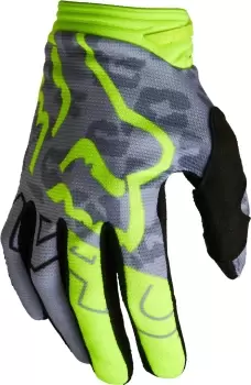 FOX 180 Skew Ladies Motocross Gloves, yellow, Size XL for Women, yellow, Size XL for Women