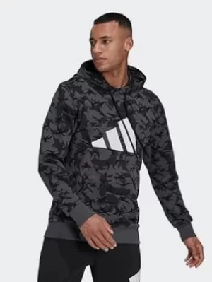 adidas Sportswear Future Icons Camo Graphic Hoodie, Multi, Size 2XL, Men