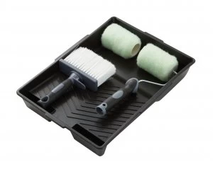 Wickes Exterior Shed and Fence Brush and Roller Set - 4in