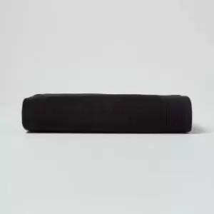 HOMESCAPES Black 100% Combed Egyptian Cotton Bath Sheet 700 GSM - Black