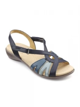 Hotter Flare Sandals Blue Multi