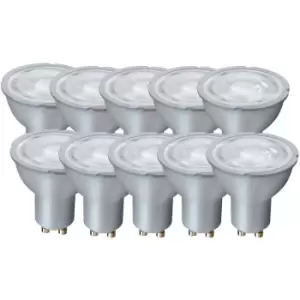 Harperliving - Harper Living 5 Watts GU10 LED Bulb Silver Spotlight Warm White Non-Dimmable, Pack of 10