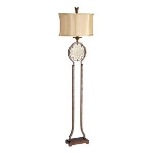 1 Light Floor Lamp British Bronze, E27