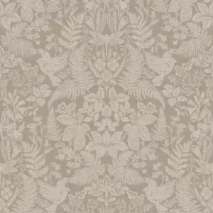 Holden Woodland Stitch Taupe Wallpaper