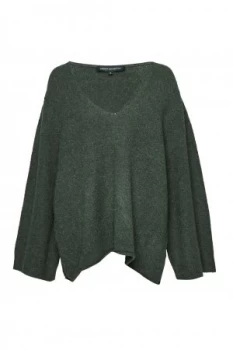 French Connection Urban flossy Melange Knit Jumper Green