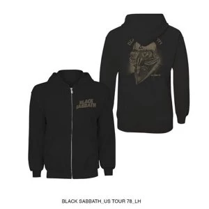 Black Sabbath - Tour 1978 Unisex XX-Large Zipped Hoodie - Black