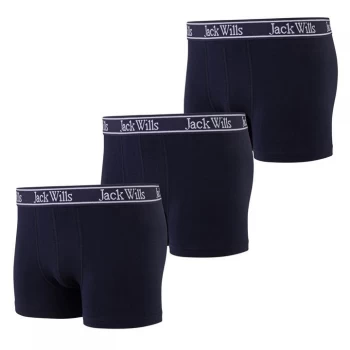 Jack Wills Kids Boys Multipack Boxers Three Pack - Navy