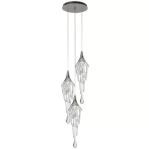 Luminosa Lighting - Ceiling Cluster Pendant Round, 3 x GU10, Polished Chrome