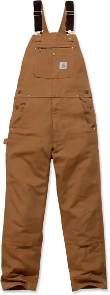 Carhartt Bib Overall, brown, Size 34