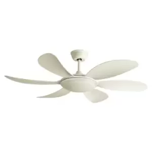 Cristal Record Tanik LED DC Ceiling Fan CCT White