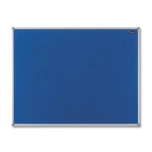 Nobo Basic 900 x 600mm Noticeboard with Blue Felt Surface and Aluminium Trim