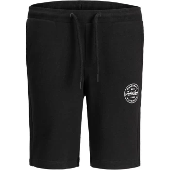 Jack and Jones Shark Sweat Shorts Junior - Black