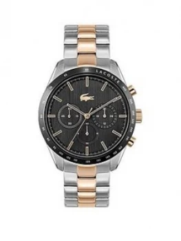 Lacoste Lacoste Boston Chronograph With Stainless Steel And Rose Gold Ip Bracelet