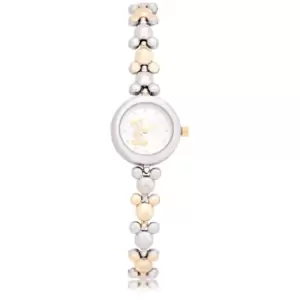 Disney Mickey Mouse Two Tone Link Bracelet Watch