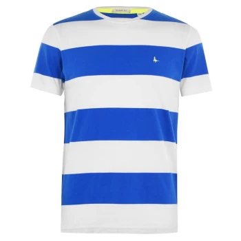 Jack Wills Churston Stripe T-Shirt - Deep Blue