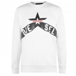 Diesel Star Sweatshirt - White 100