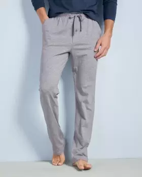 Cotton Traders Mens 2 Pack Jersey Loungewear Trousers in Grey