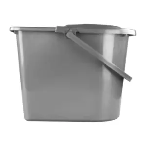 Elliotts Basic Wringer Bucket, 14 Litre Capacity - Grey