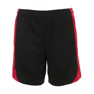 SOLS Childrens/Kids Olimpico Football Shorts (8 Years) (Black/Red)