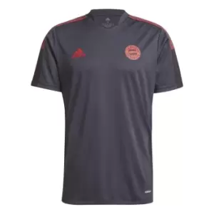 adidas Bayern Munich Training Shirt 2021 2022 Mens - Grey