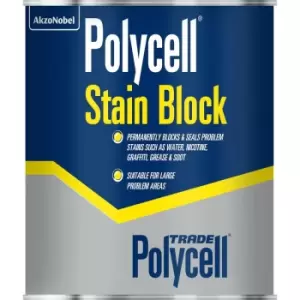 Trade Stain Block Paint - 1 Litre - Polycell