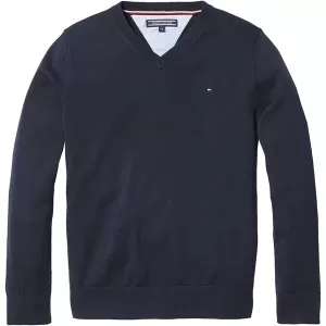 Tommy Hilfiger Boys' Basic Sweatshirt - Sky Captain - 8 Years