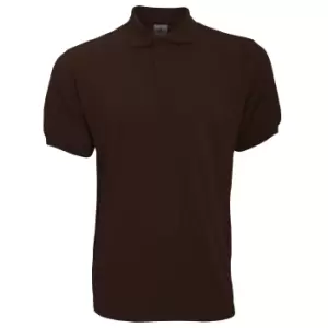 B&C Safran Mens Polo Shirt / Mens Short Sleeve Polo Shirts (XL) (Brown)