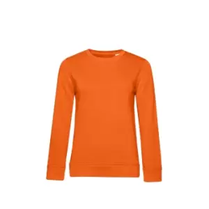 B&C Womens/Ladies Organic Sweatshirt (M) (Orange)