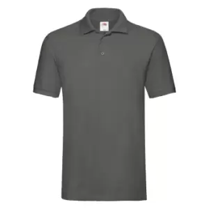 Fruit Of The Loom Premium Mens Short Sleeve Polo Shirt (M) (Light Graphite)