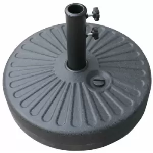 Standing Plastic Round Parasol Base - Black - Airwave