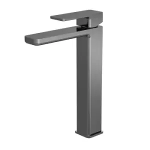 Nuie Windon High-rise Mono Basin Mixer (no Waste) - Brushed Gun Metal