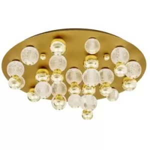 Merano - Gananoque Shade Cluster Ceiling Light Gold Aluminium LED 86W 230V 5171Lm 3200K