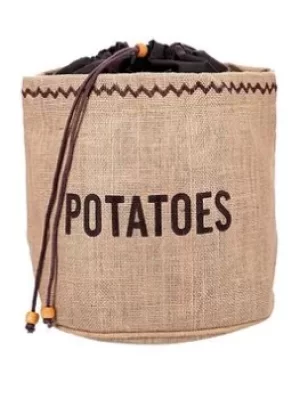 Natural Elements Natural Elements Hessian Potato Preserving Bag With Blackout Lining, Tagged