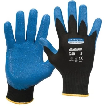 40226 G40 Palm-side Coated Blue/Black Gloves - Size - Kimberly Clark Professional