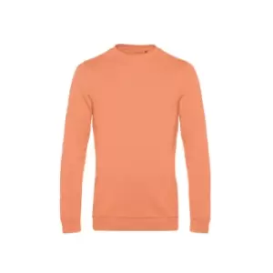 B&C Mens Set In Sweatshirt (S) (Melon Orange)