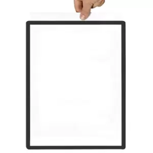 Frame with transparent film, format A2, pack of 10, self-adhesive, black