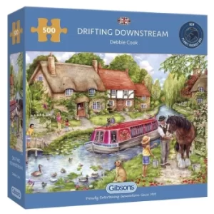 Drifting Downstream 500 Piece Jigsaw Puzzle