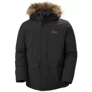 Helly Hansen Mens Classic Winter Parka With Faux Fur Hood Black XXL