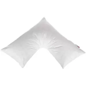 HOMESCAPES Orthopaedic V Shaped Pillow Duck Feather and Down - White